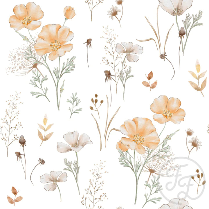 Wild Poppies White