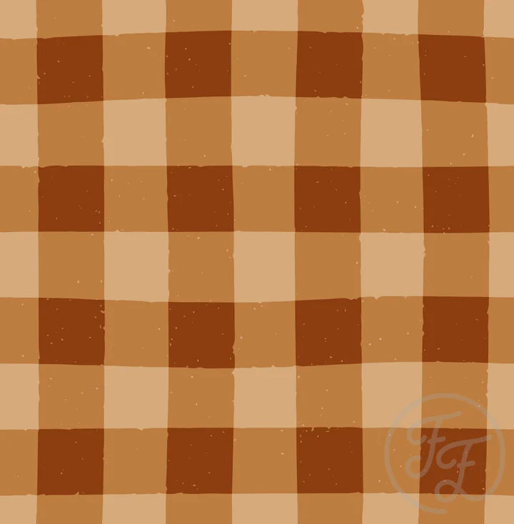 Fall Gingham Orange Small