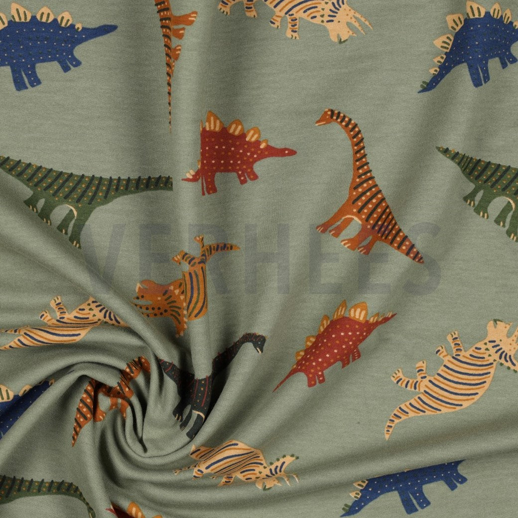 Dino Moss Green - Organic Soft Sweat