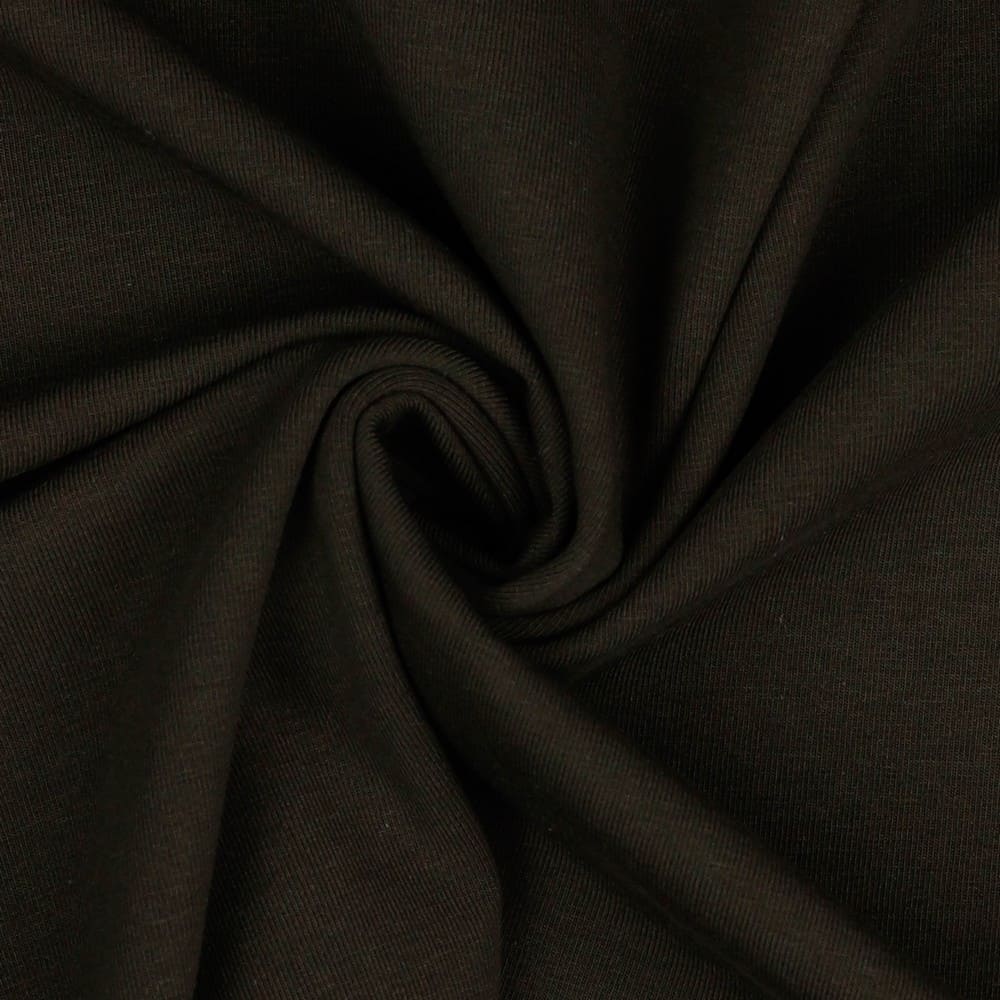 Dark Chestnut Solid Cotton Jersey Oeko-Tex