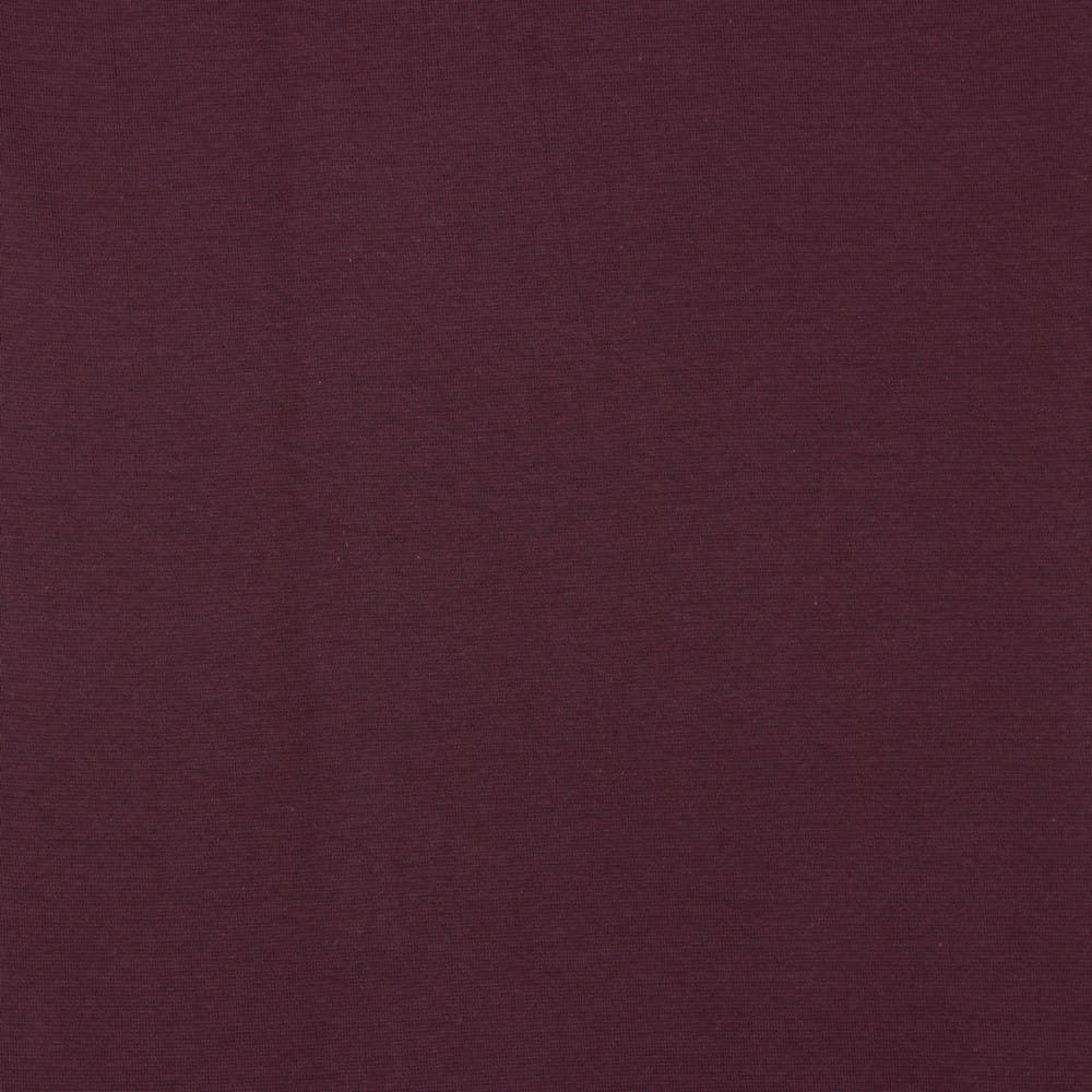 Aubergine Cotton Oeko-Tex Rib Knit