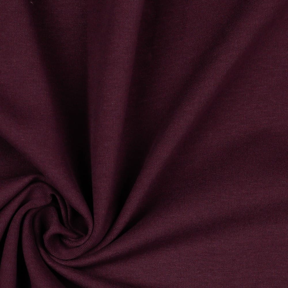 Solid Cotton Oeko-Tex Euro Soft Sweat - Aubergine