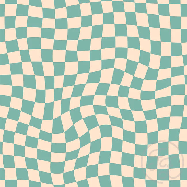 Wavy Checker Green