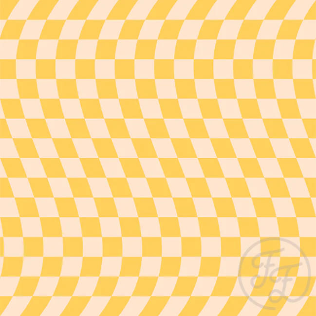 Wavy Checker Yellow