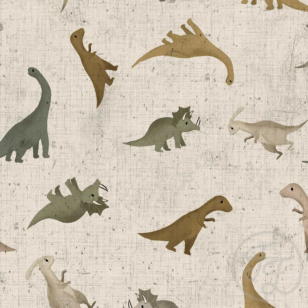 Dinos Beige, Organic Jersey Knit