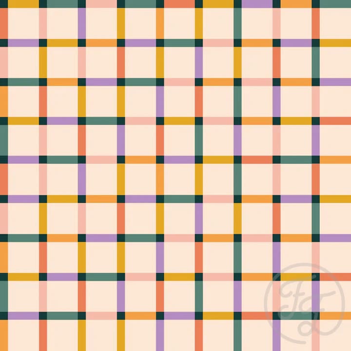 Stripes Rainbow In Misty Rose