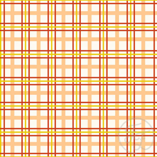 Harvest Plaid in White