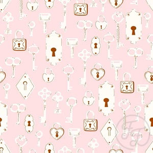 Lock & Keys in Pale Pink