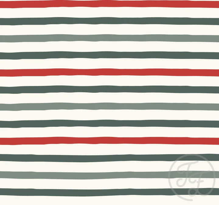Horizontal Stripe Red Green