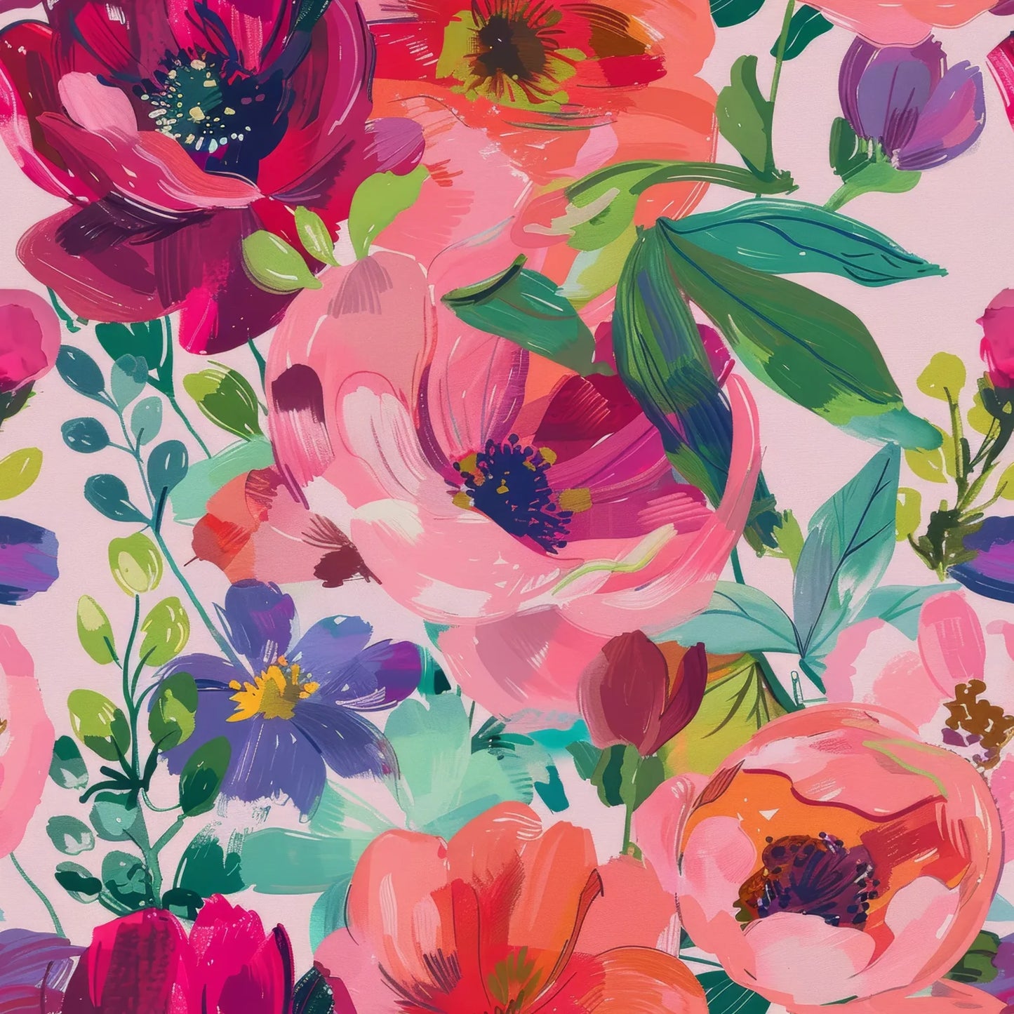Blooming Flowers Pink