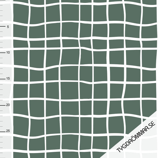 Grid Jersey - Forest Green