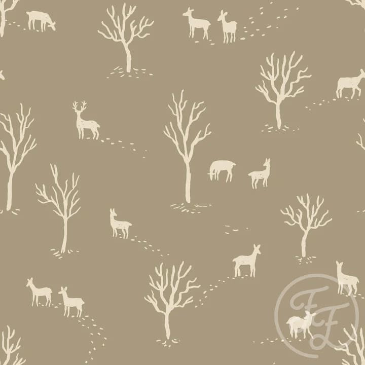 Wandering Deer Olive Organic French Terry
