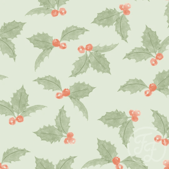 Christmas Holly Green