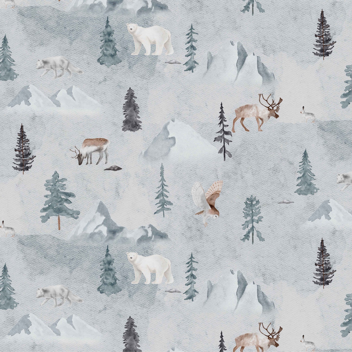 Jersey Digital Winter Animals