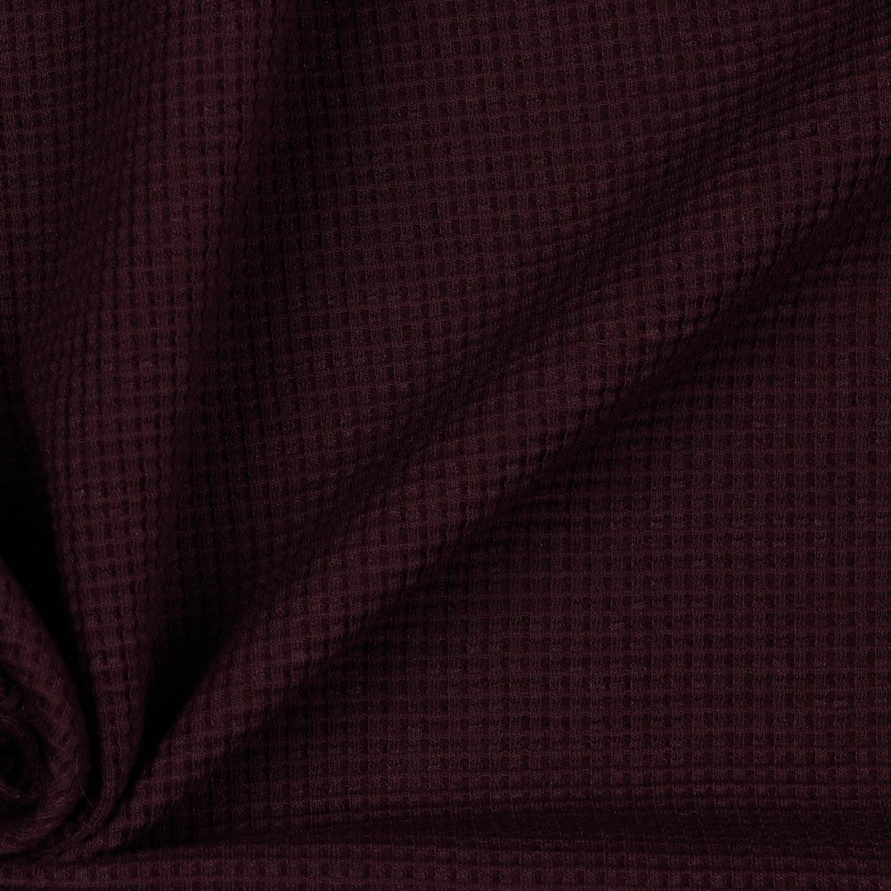 Okeo-Tex Waffle Knit - Aubergine