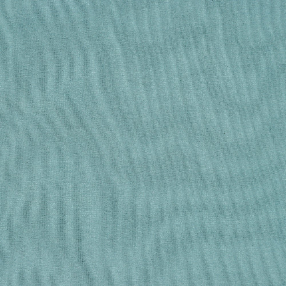 Dark Aqua Cotton Oeko-Tex Rib Knit
