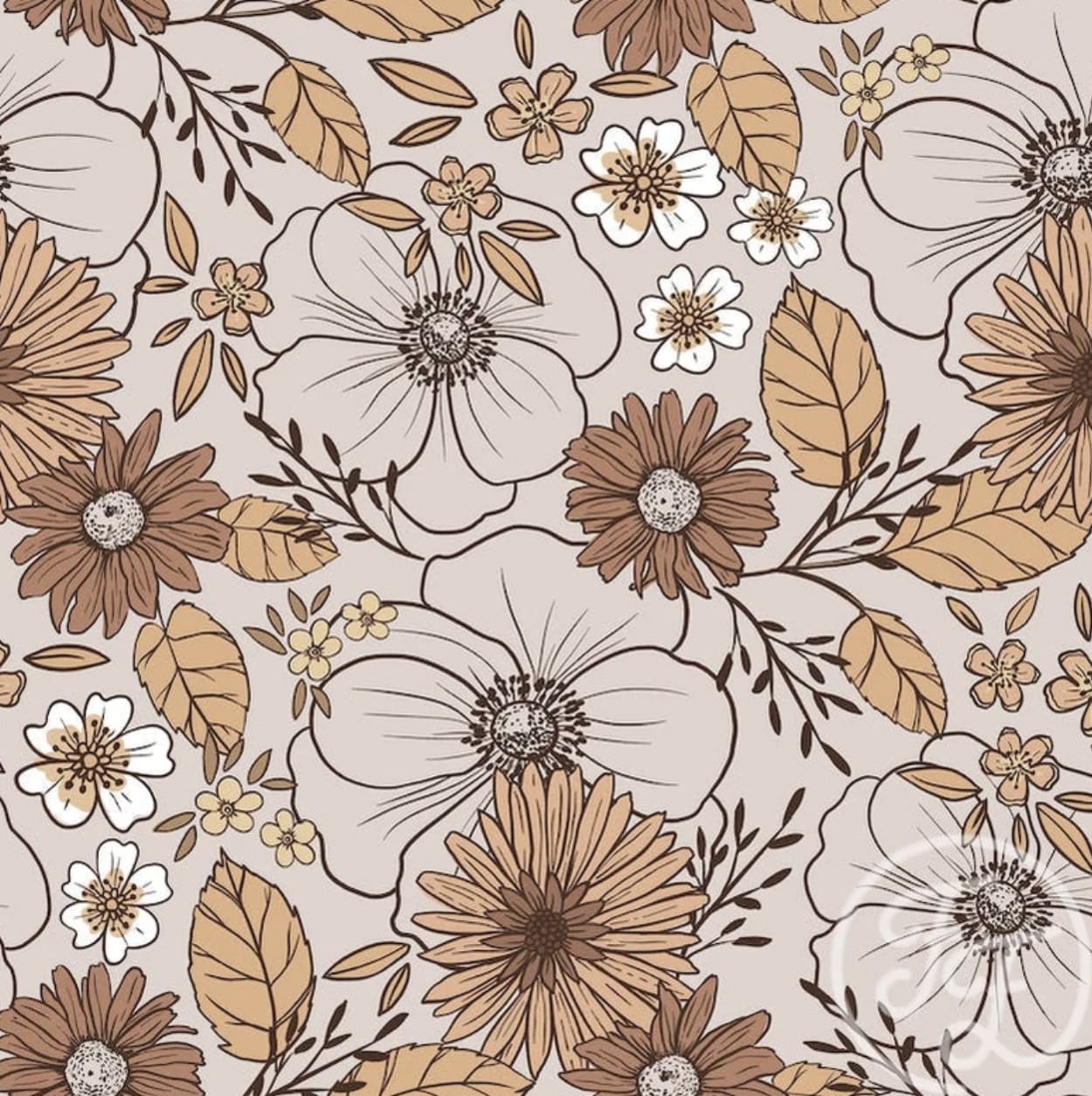 Christiane Vintage Flowers, Rib Knit OEKO-Tex Certified