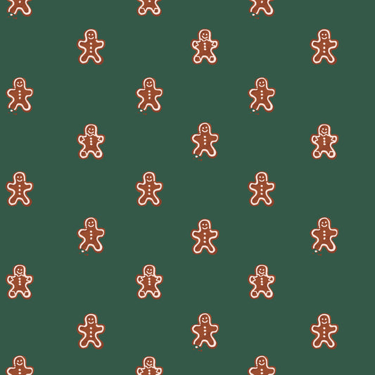 Gingerbread Man Organic Jersey Knit