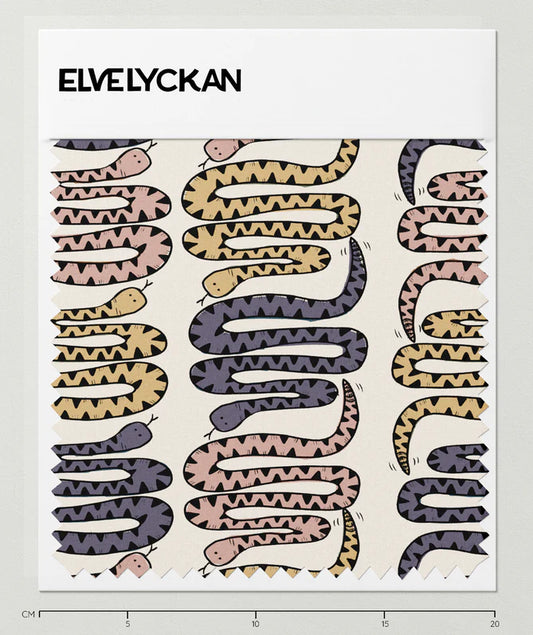 Snakes - Violet Organic Jersey Knit