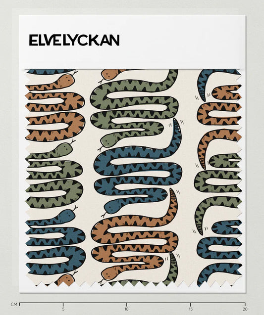 Snakes - Steel Organic Jersey Knit