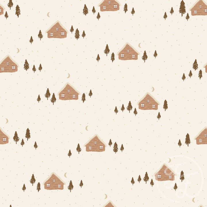 Snow Cabins Organic Jersey Knit
