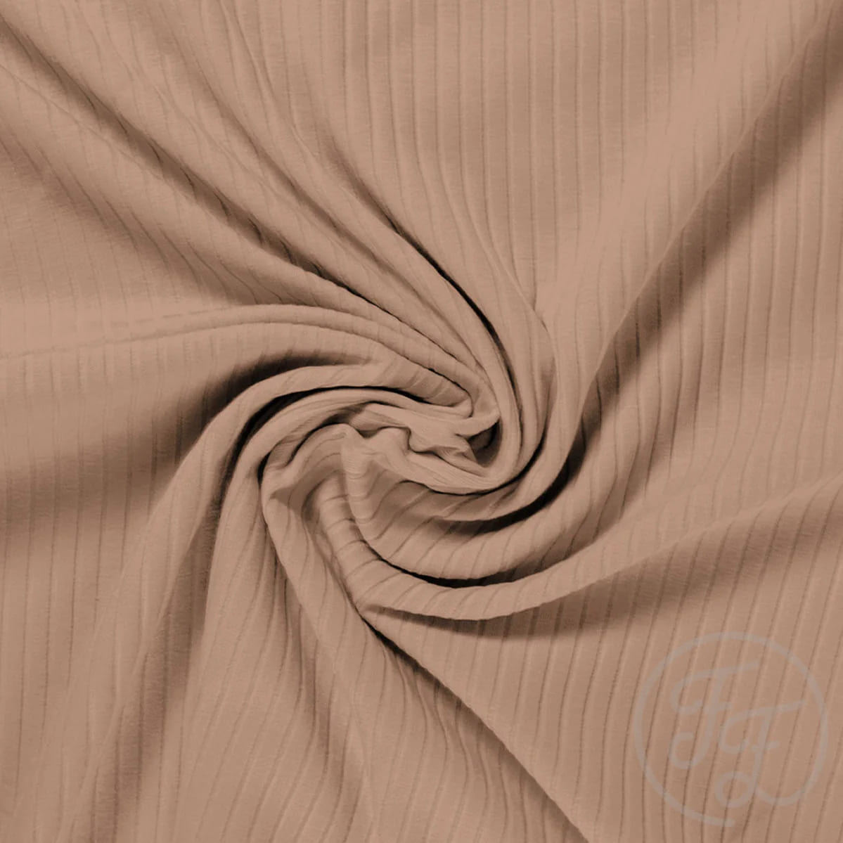 Light Taupe Rib Knit