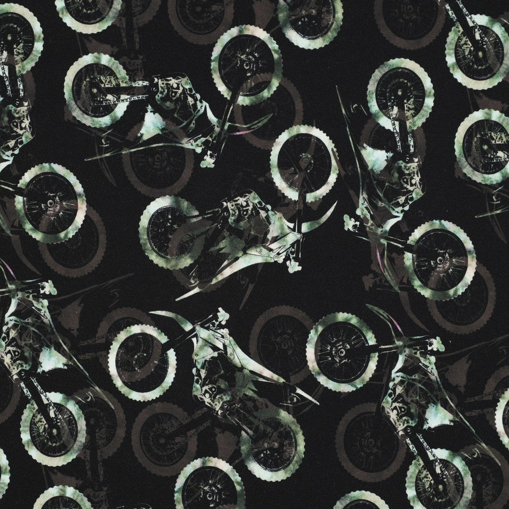 Dirt Bikes Organic Soft Sweat- Black and Green