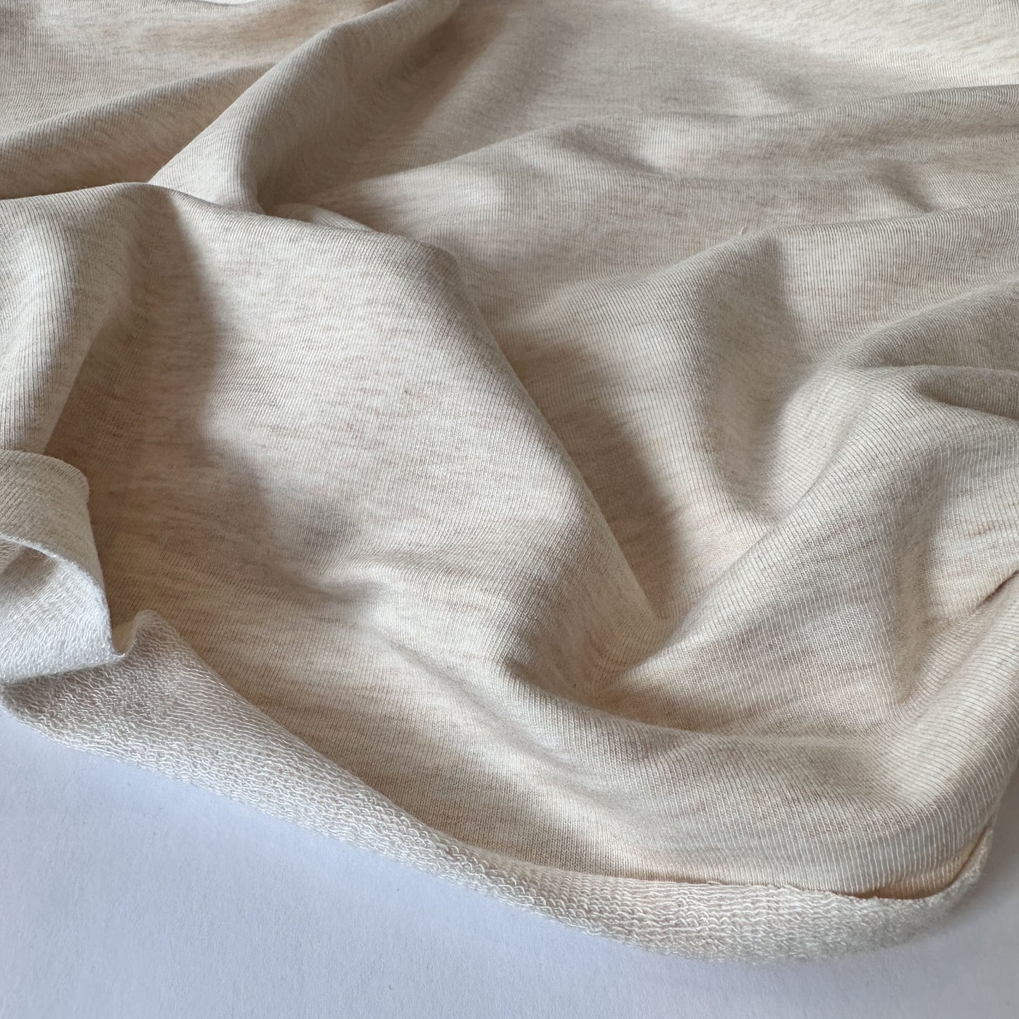 Bamboo French Terry - Heather Almond