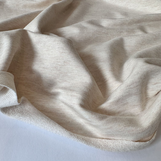 Bamboo French Terry - Heather Almond