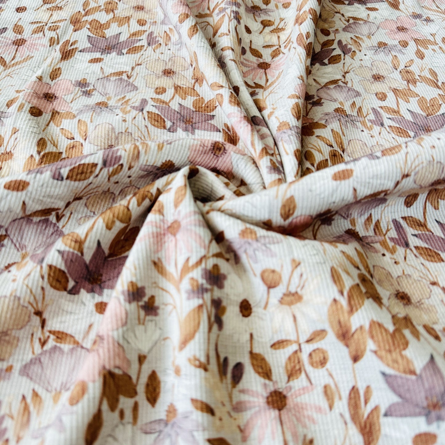 Rebecca Floral, Rib Knit OEKO-Tex Certified