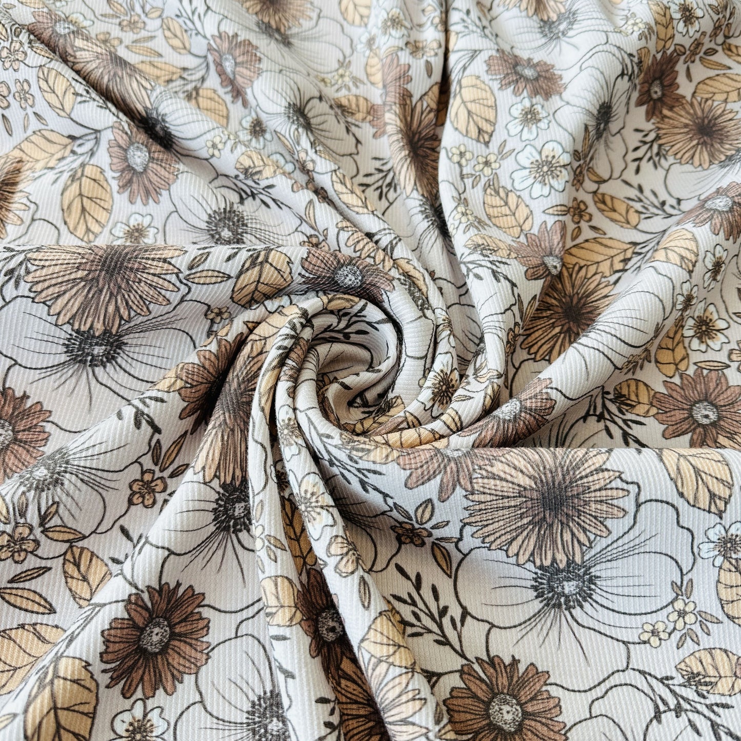Christiane Vintage Flowers, Rib Knit OEKO-Tex Certified