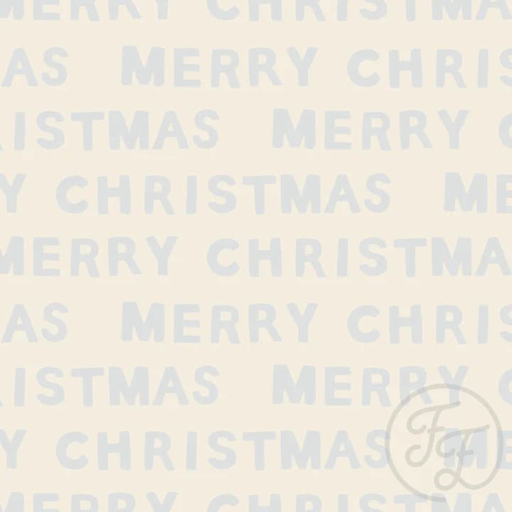 Merry Christmas Light Beige