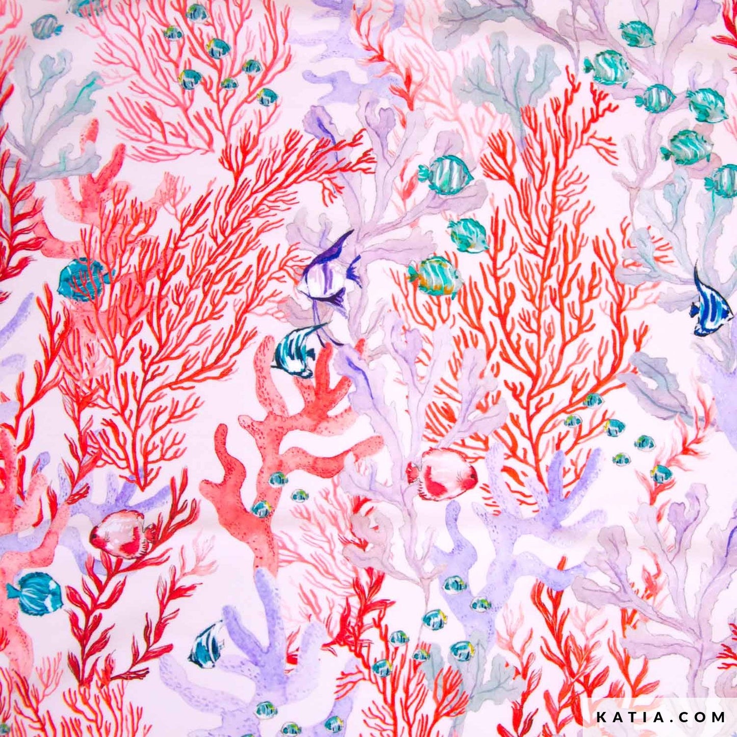 Swim Print Red Seabed