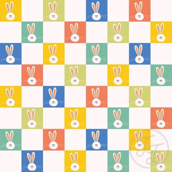 Easter Bunny Checkered