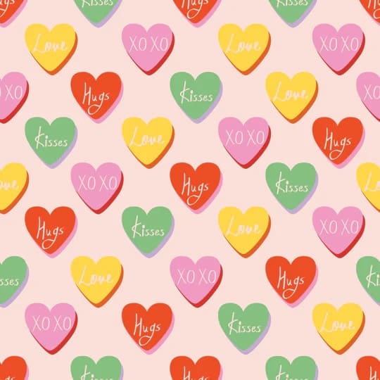 Hugs And Kisses In Misty Rose