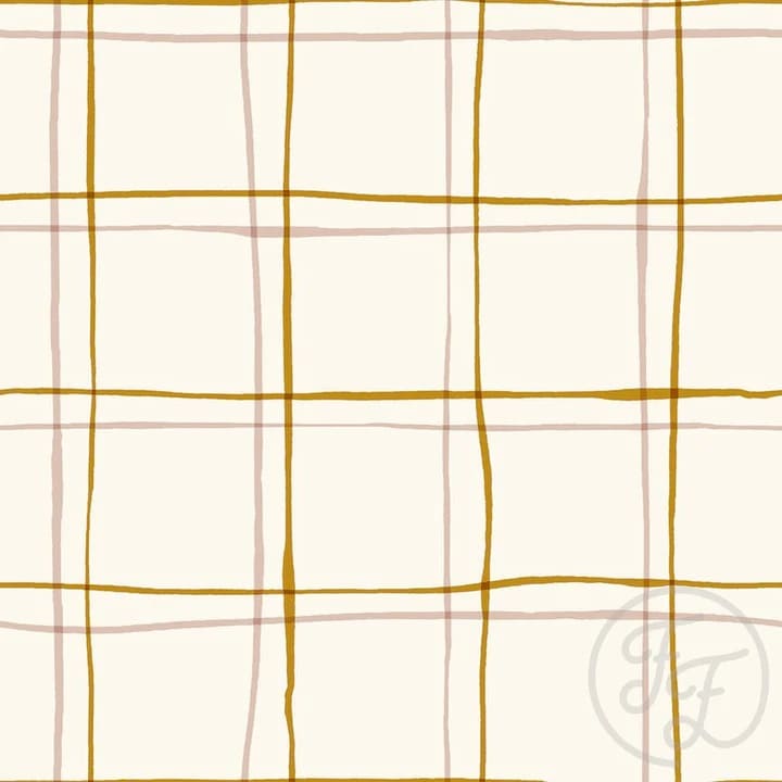 Double Check Ochre & Dusty Pink