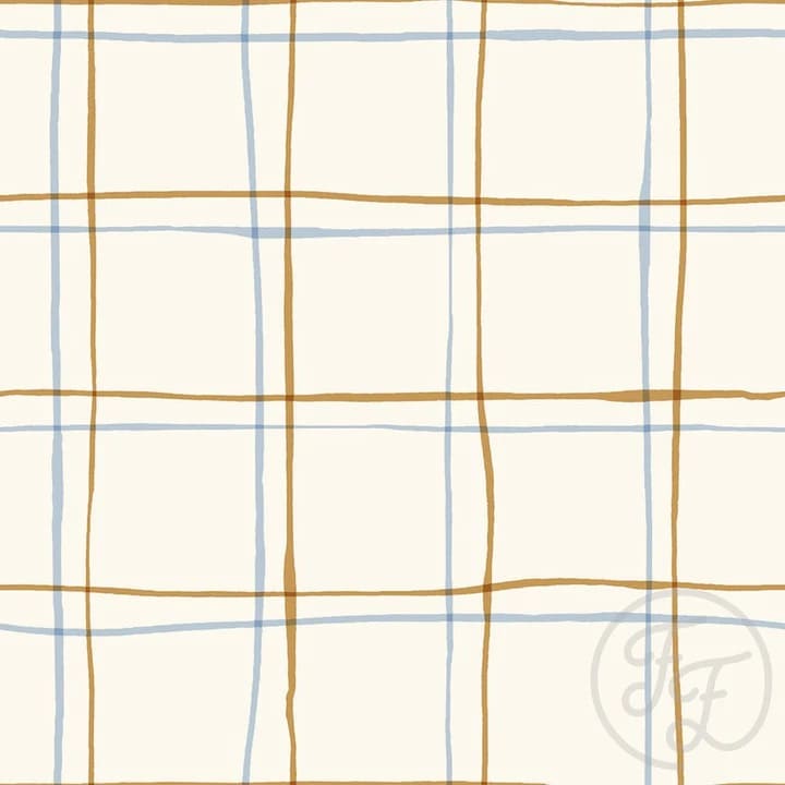 Double Check Ochre & Blue