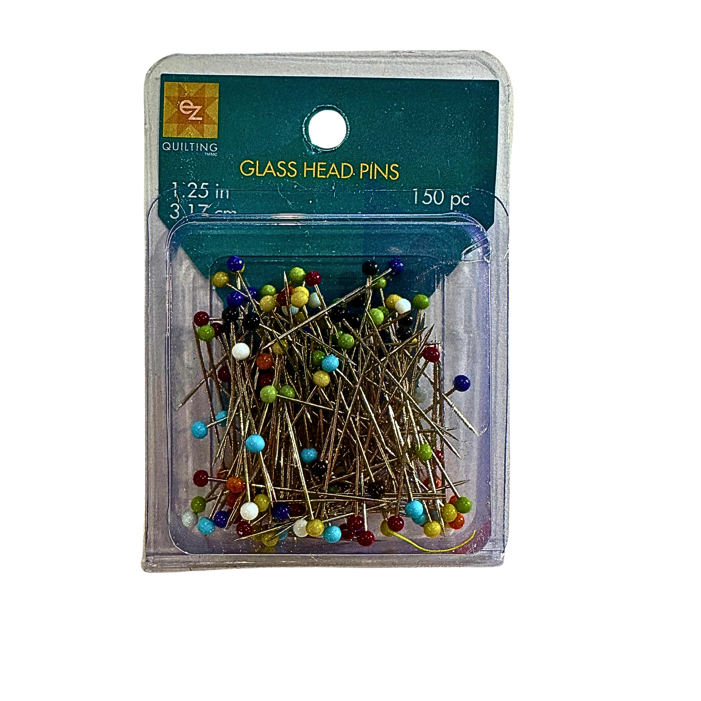Glass Head Pins, 1.25" (3cm), 150 count