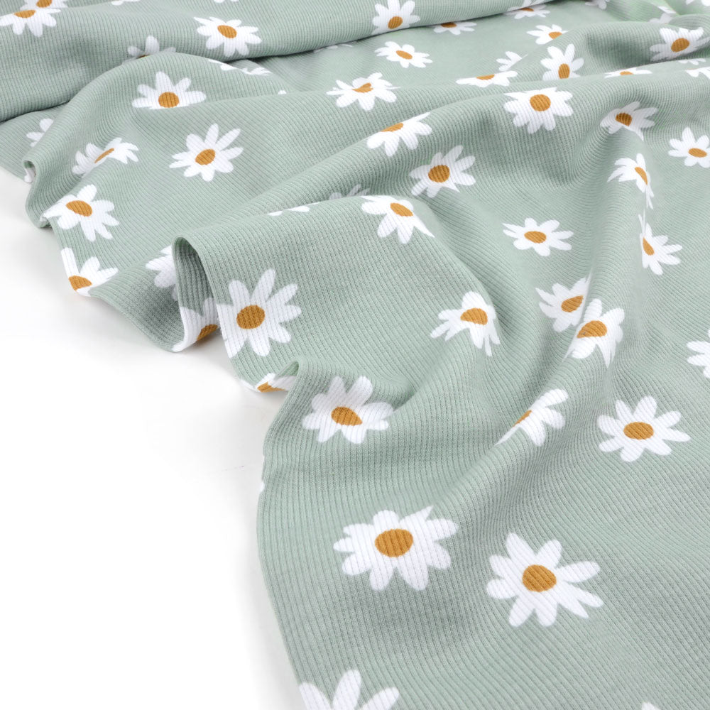Daisy Sage Rib Knit, Tygdrommar