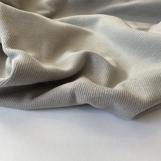 Grey Flint Ribbing 2x2 Bamboo Cotton