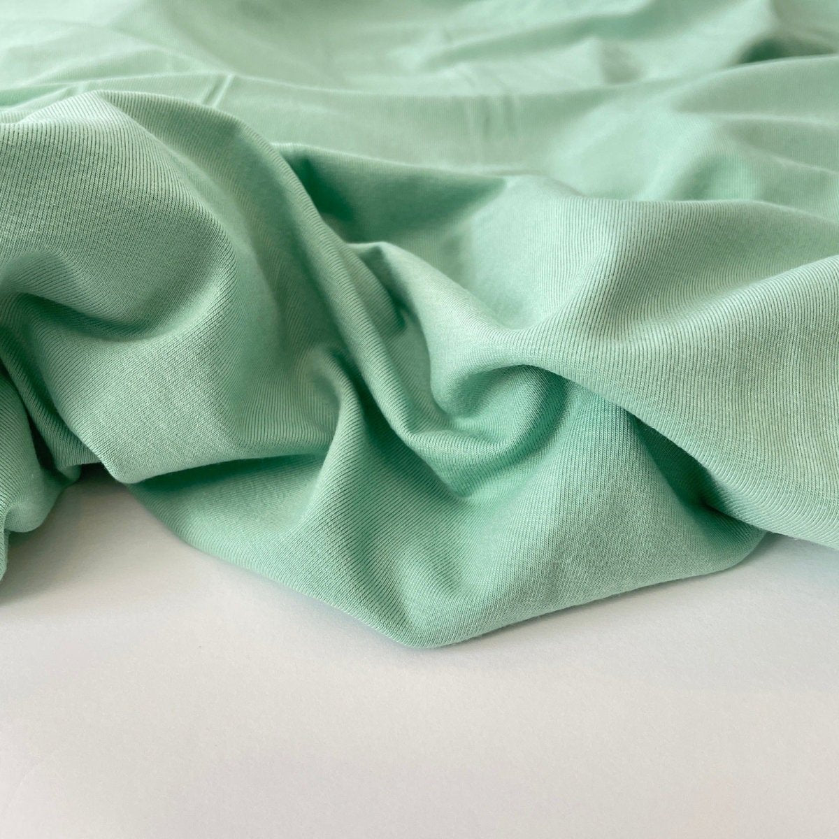 Bamboo Jersey Knit - Pistachio - Fabric - Bibs And Boots Fabric