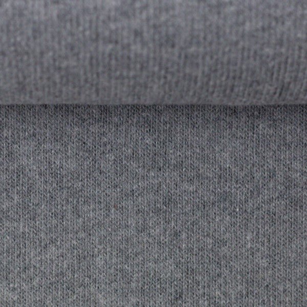 Bono Sweater Knit In Melange Grey, Made In Italy by Swafing - Fabric - Bibs And Boots Fabric