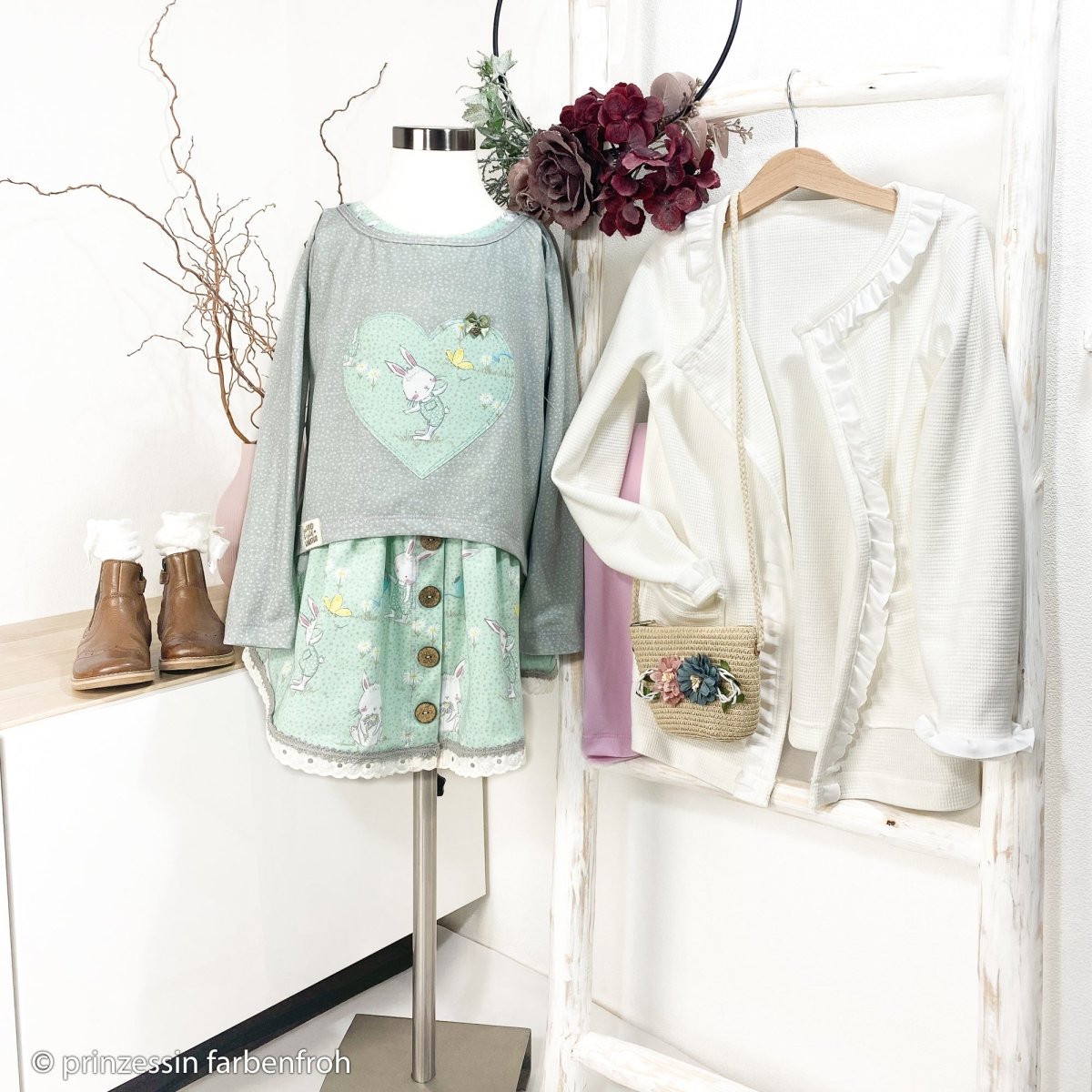 Clarissa Organic Waffle Jersey by Swafing - White - Fabric - Bibs And Boots Fabric