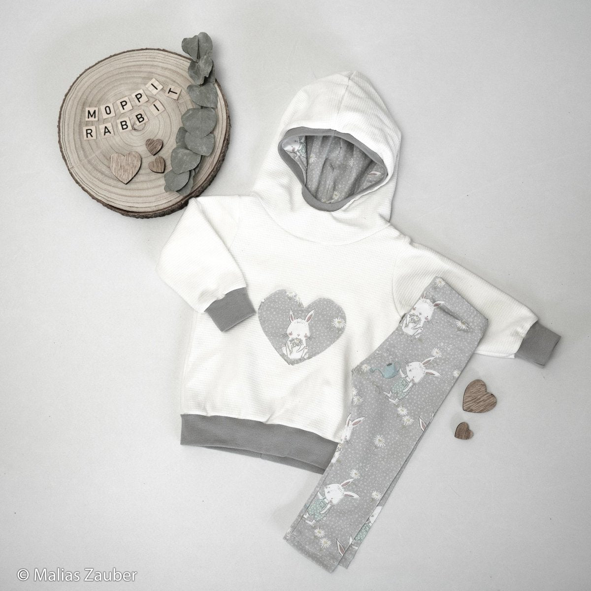 Clarissa Organic Waffle Jersey by Swafing - White - Fabric - Bibs And Boots Fabric
