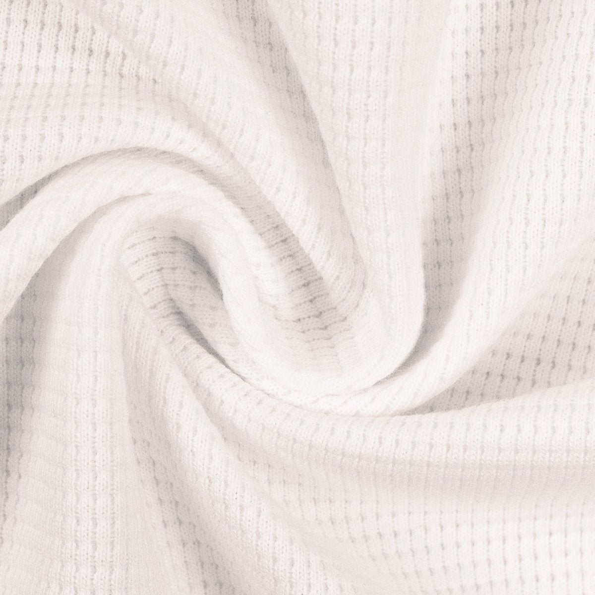 Clarissa Organic Waffle Jersey by Swafing - White - Fabric - Bibs And Boots Fabric