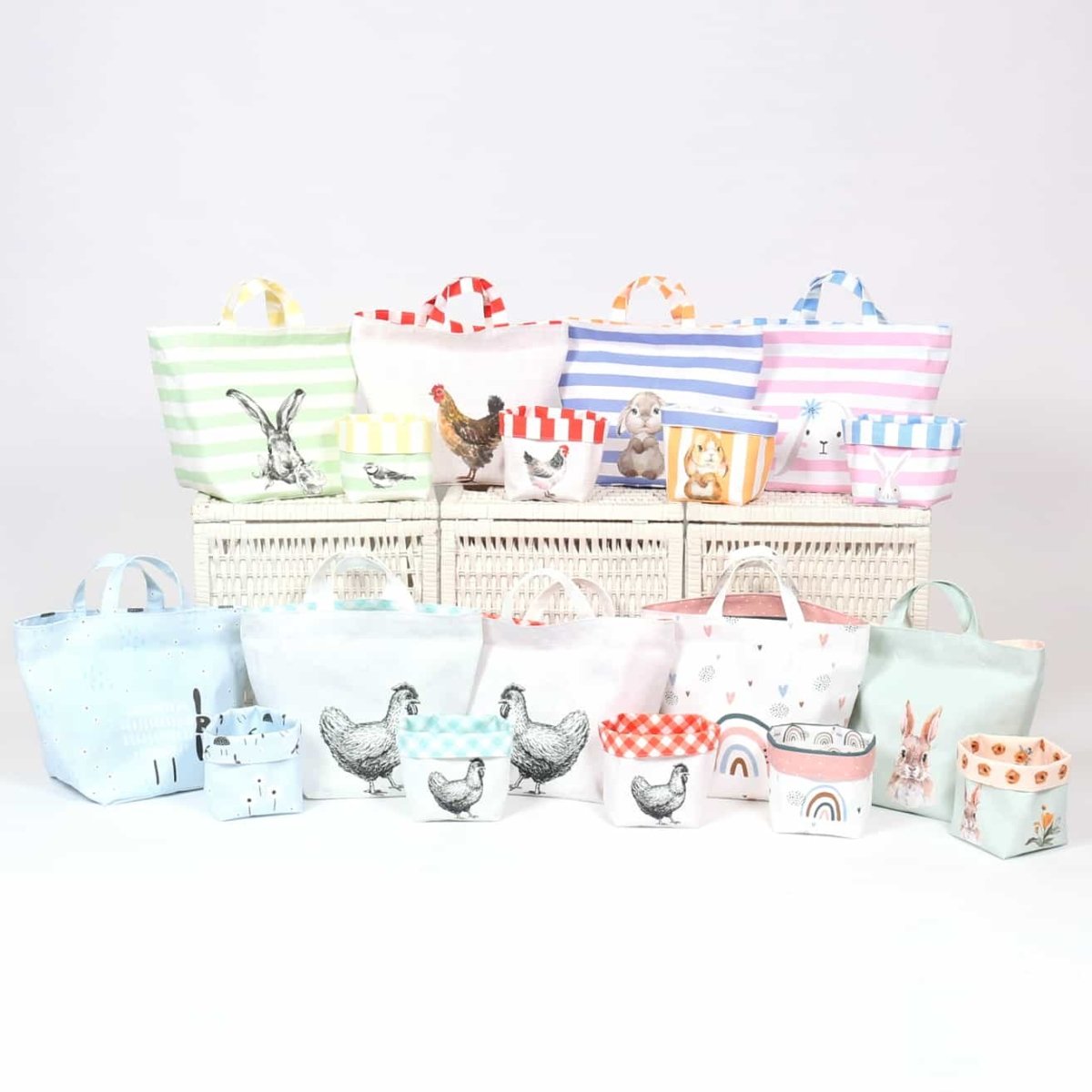 DIY Basket Set - Lots Of Chicks - By Abby and Me - Art & Craft Kits - Bibs And Boots Fabric