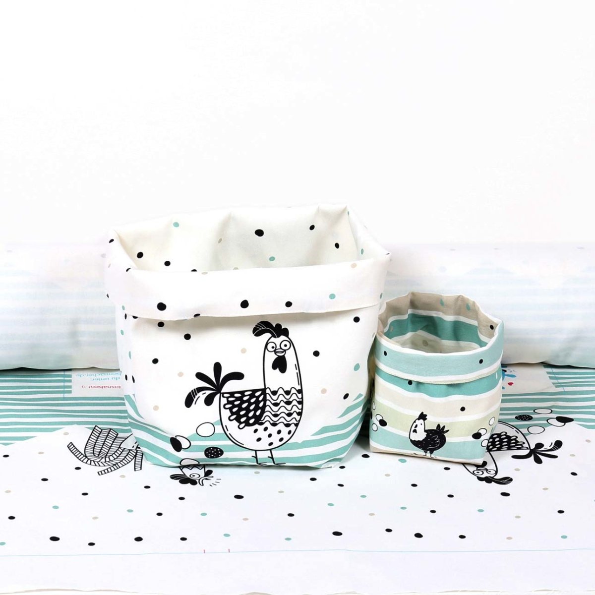 DIY Basket Set - Lots Of Chicks - By Abby and Me - Art & Craft Kits - Bibs And Boots Fabric