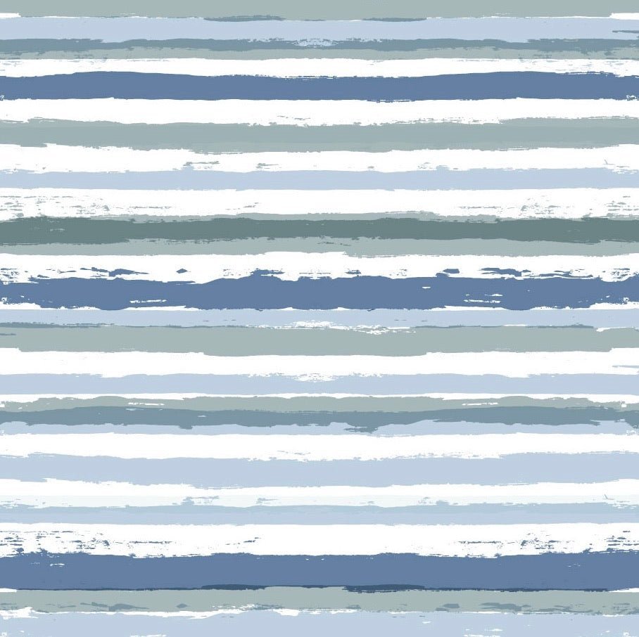 Lines Light Blue, Euro Jersey - Fabric - Bibs And Boots Fabric