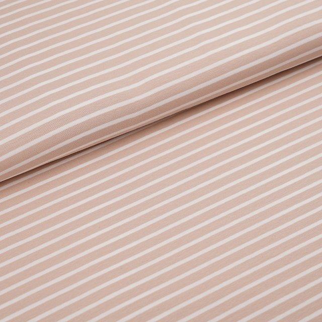 Macadamia Stripes Jersey By Stoffonkel - Fabric - Bibs And Boots Fabric