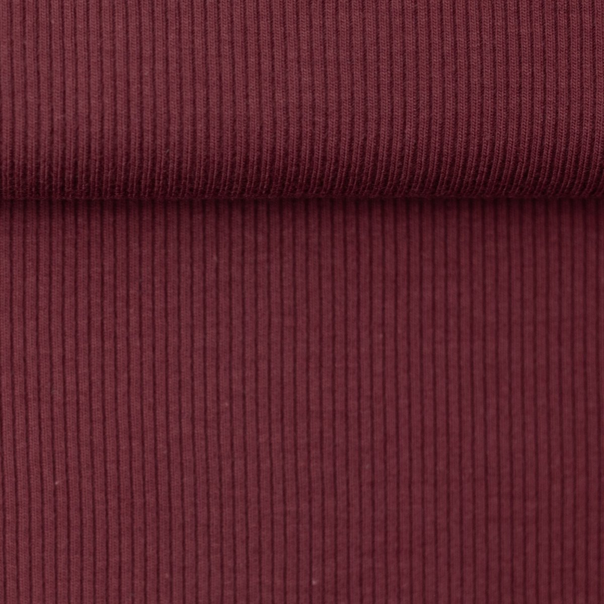 Marissa Bordeaux Rib Jersey, Oeko Tex Certified Organic by Swafing - Fabric - Bibs And Boots Fabric